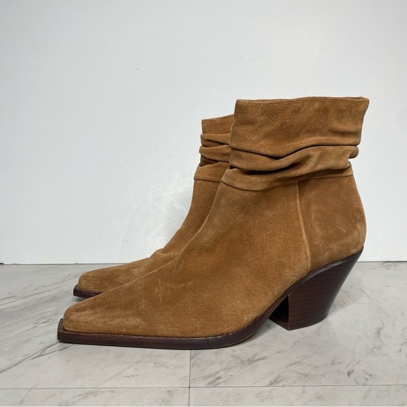 Vince Camuto Nerlinji Brown Suede Bootie 7.5 M - Picture 15 of 15